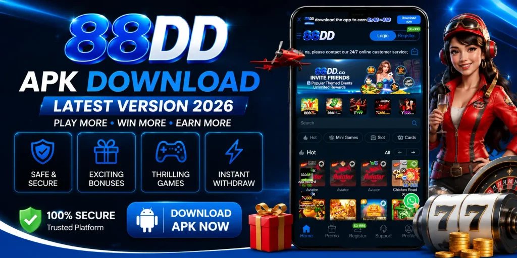 88DD Game APK banner for Android users in Pakistan